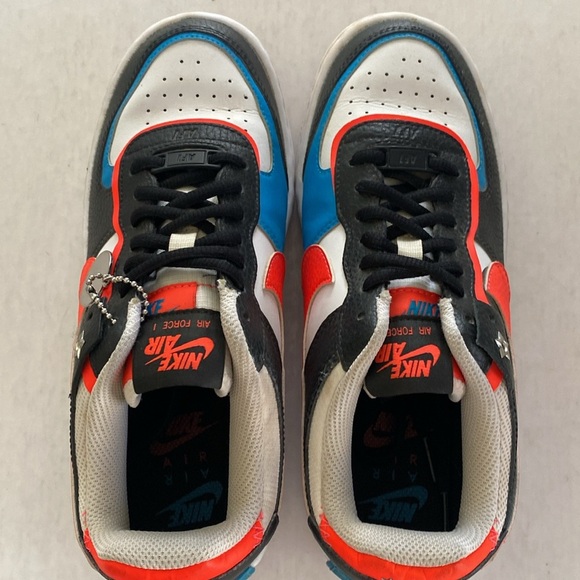 Nike AF1 Shadow Stars DD9794-001 Women’s Black/Bright Crimson Sneakers Size 8 - Picture 10 of 12